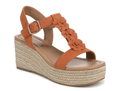 Blowfish Malibu Annika Espadrille Wedge Sandal In Orange