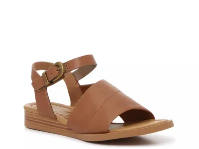 Blowfish Malibu Ardice Wedge Sandal In Brown