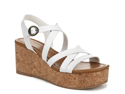 Blowfish Malibu Aurora Wedge Sandal In White
