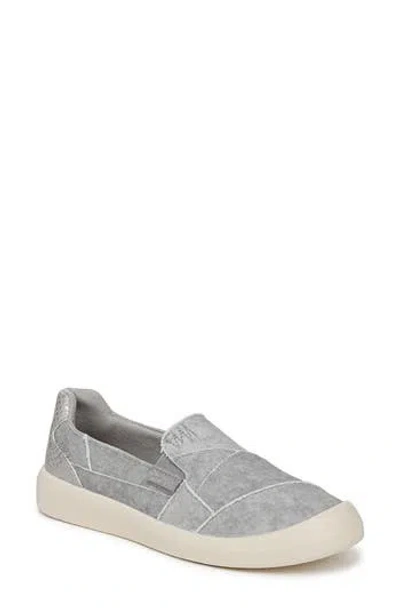 Blowfish Malibu Beachfront Slip On Sneaker In Fog Grey Washed Canvas