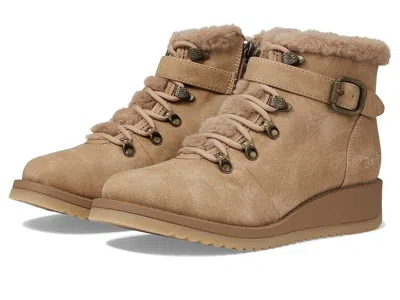 Blowfish Malibu Clove Shr Boots Women's Brown Faux Fur Round Toe Jobb164