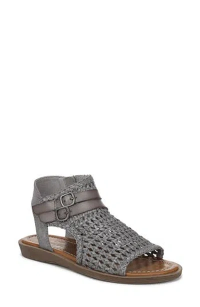 Blowfish Malibu Dream Sandal In Dark Silver Metallic Fabric