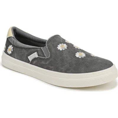 Blowfish Malibu Havasu Embroidered Slip-on Sneaker In Gray