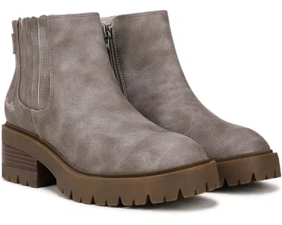 Blowfish Malibu Joy Boots Women's Us 8.5 Gray Faux Nubuck Chelsea Bootie Dwa297
