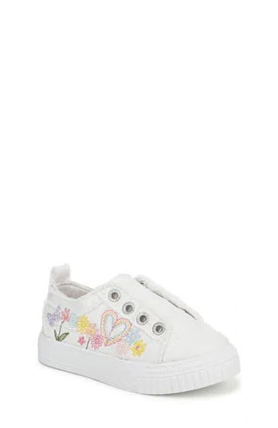 Blowfish Malibu Kids' All Play Slip-on Sneaker In White Canvas