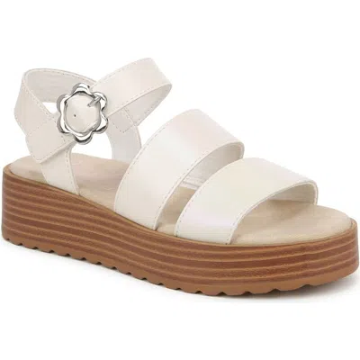Blowfish Malibu Kids' Journey Platform Sandal In White Iridescent