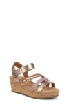 Blowfish Malibu Kids' Lovely Cork Wedge Sandal In Rose Gold