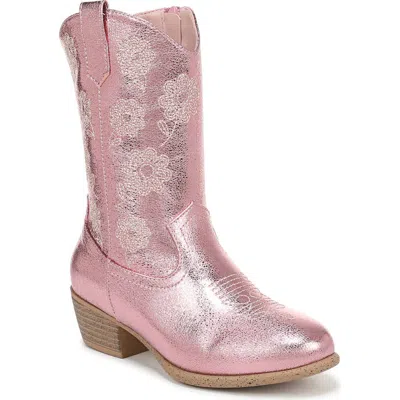 Blowfish Malibu Kids' Sandia Embroidered Western Boot In Pink