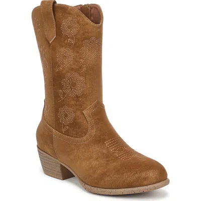 Blowfish Malibu Kids' Sandia Embroidered Western Boot In Brown