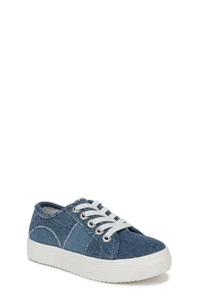 Blowfish Malibu Kids' Supersmile Denim Fray Platform Sneaker In Blue
