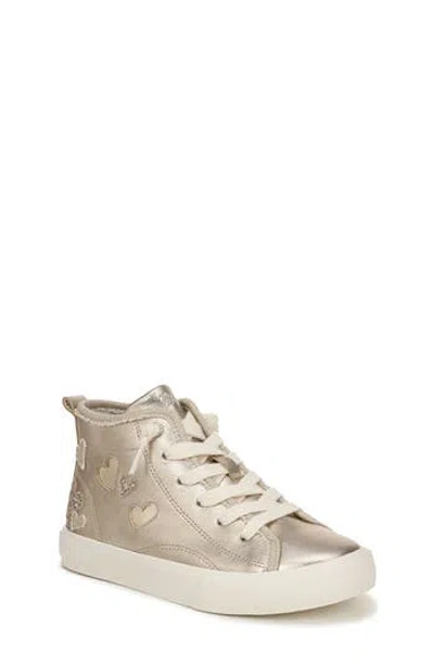 Blowfish Malibu Kids' Vibin' High Top Sneaker In Gold