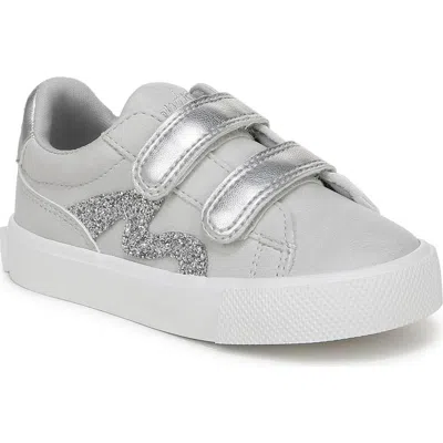 Blowfish Malibu Kids' Vince Strap Sneaker In Grey/silver