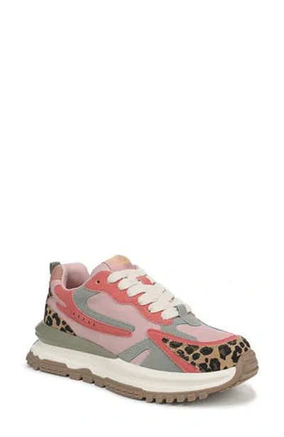 Blowfish Malibu Leo Trainer Sneaker In Pink/tan/black