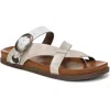 Blowfish Malibu Lilac Strappy Slide Sandal In Cloud Faux Leather