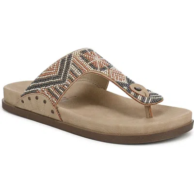 Blowfish Malibu Lyric Flip Flop In San Beaded Faux Nubuck