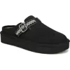 Blowfish Malibu Monday Faux Shearling Lined Clog Slipper In Black