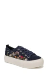 Blowfish Malibu Sadie-sun Platform Sneaker In Navy Canvas