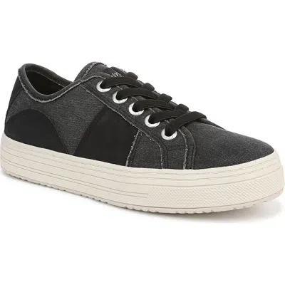 Blowfish Malibu Super Smiled Washed Canvas Sneaker In Black