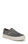 Blowfish Malibu Super Sweet Slip-on Sneaker In Charcoal Twill Fabric