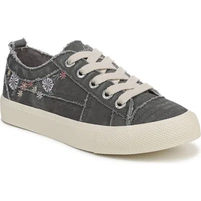 Blowfish Malibu Very Sadie Embroidered Floral Sneaker In Gray
