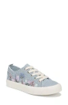 Blowfish Malibu Vivid Embroidered Canvas Platform Sneaker In Blue