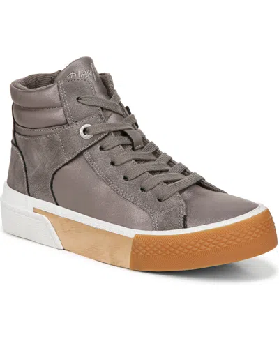Blowfish Malibu Waverly High Top Sneakers In Grey Faux Leather