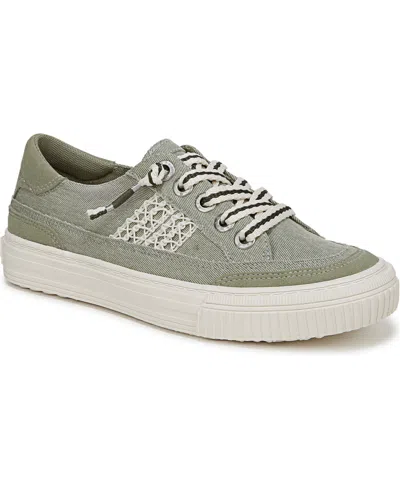 Blowfish Malibu Women's Alex Lace Up Sneakers In Pistachio Green Twill Fabric