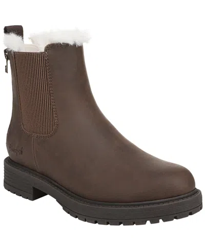 Blowfish Malibu Women's Amora Cozy Chelsea Short Booties In Brown