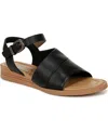 Blowfish Malibu Women's Ardice Strappy Low Wedge Sandals In Black Faux Leather