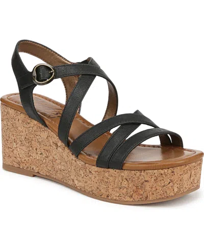 BLOWFISH MALIBU WOMEN'S AURORA OPEN SQUARE TOE STRAPPY WEDGE SANDALS