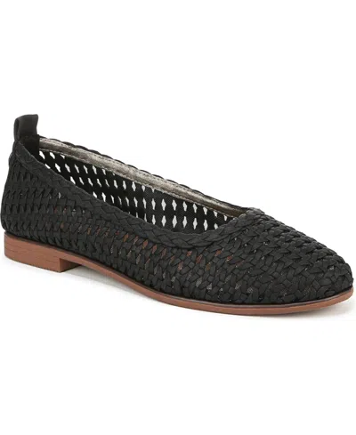 Blowfish Malibu Women's Bardot Closed Almond Toe Ballerina Flats In Black Faux Suede