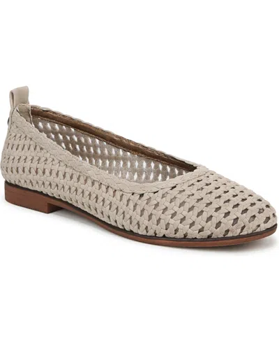 Blowfish Malibu Women's Bardot Closed Almond Toe Ballerina Flats In Cloud Faux Suede