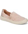 Blowfish Malibu Women's Beachfront Round Toe Slip On Sneakers In Pink Washed Canvas
