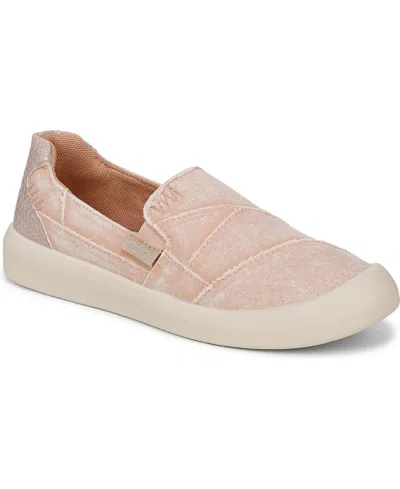 Blowfish Malibu Women's Beachfront Round Toe Slip On Sneakers In Pink Washed Canvas