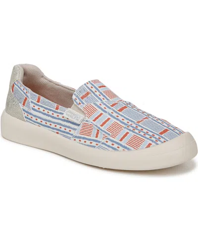 Blowfish Malibu Women's Beachfront Round Toe Slip On Sneakers In Red Americana Stripe Fabric