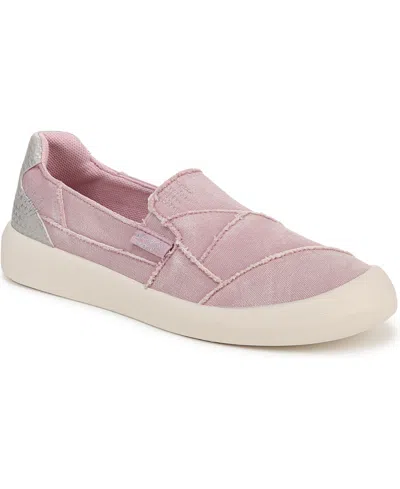 Blowfish Malibu Women's Beachfront Round Toe Slip On Sneakers In Violet Washed Canvas