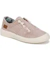 Blowfish Malibu Women's Beachside Round Toe Slip On Sneakers In Ballerina Pink Twill Fabric