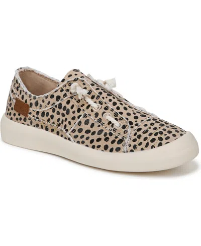 Blowfish Malibu Women's Beachside Round Toe Slip On Sneakers In Pixie Cheetah Fabric