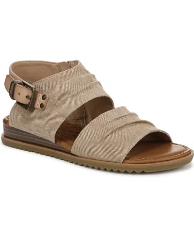 Blowfish Malibu Women's Bliss Strappy Low Wedge Sandals In Cashew Denim