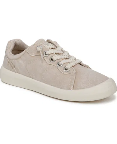 Blowfish Malibu Women's Boardwalk Lace Up Sneakers In Cream Canvas