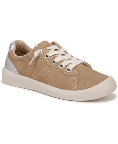 Blowfish Malibu Women's Boardwalk Lace Up Sneakers In Desert Taupe Faux Leather