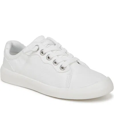 Blowfish Malibu Women's Boardwalk Lace Up Sneakers In White Canvas