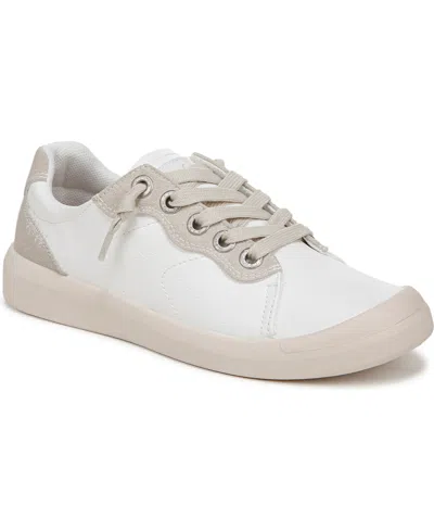 Blowfish Malibu Women's Boardwalk Lace Up Sneakers In White Faux Leather