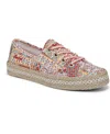 Blowfish Malibu Women's Buenos Lace Up Sneakers In Red Festival Floral Canvas