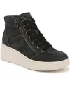 Blowfish Malibu Women's Camden Wedge High Top Sneakers In Black Distressed Canvas