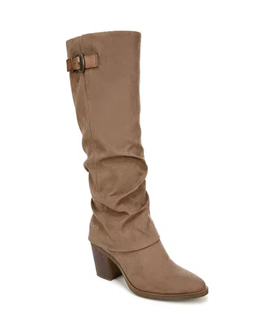 Blowfish Malibu Women's Carefree Knee-high Boots In Taupe Microfiber