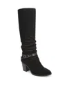 Blowfish Malibu Women's Carey Zip Block Heel Tall Boots In Black