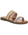 Blowfish Malibu Curtis 2 Woven Slide Sandal In Multi Faux Raffia