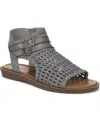 Blowfish Malibu Dream Sandal In Dark Silver Metallic Fabric