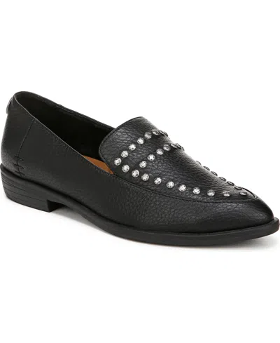 Blowfish Malibu Women's Harper Pointed-toe Flat Loafers In Black Pebbled Faux Leather